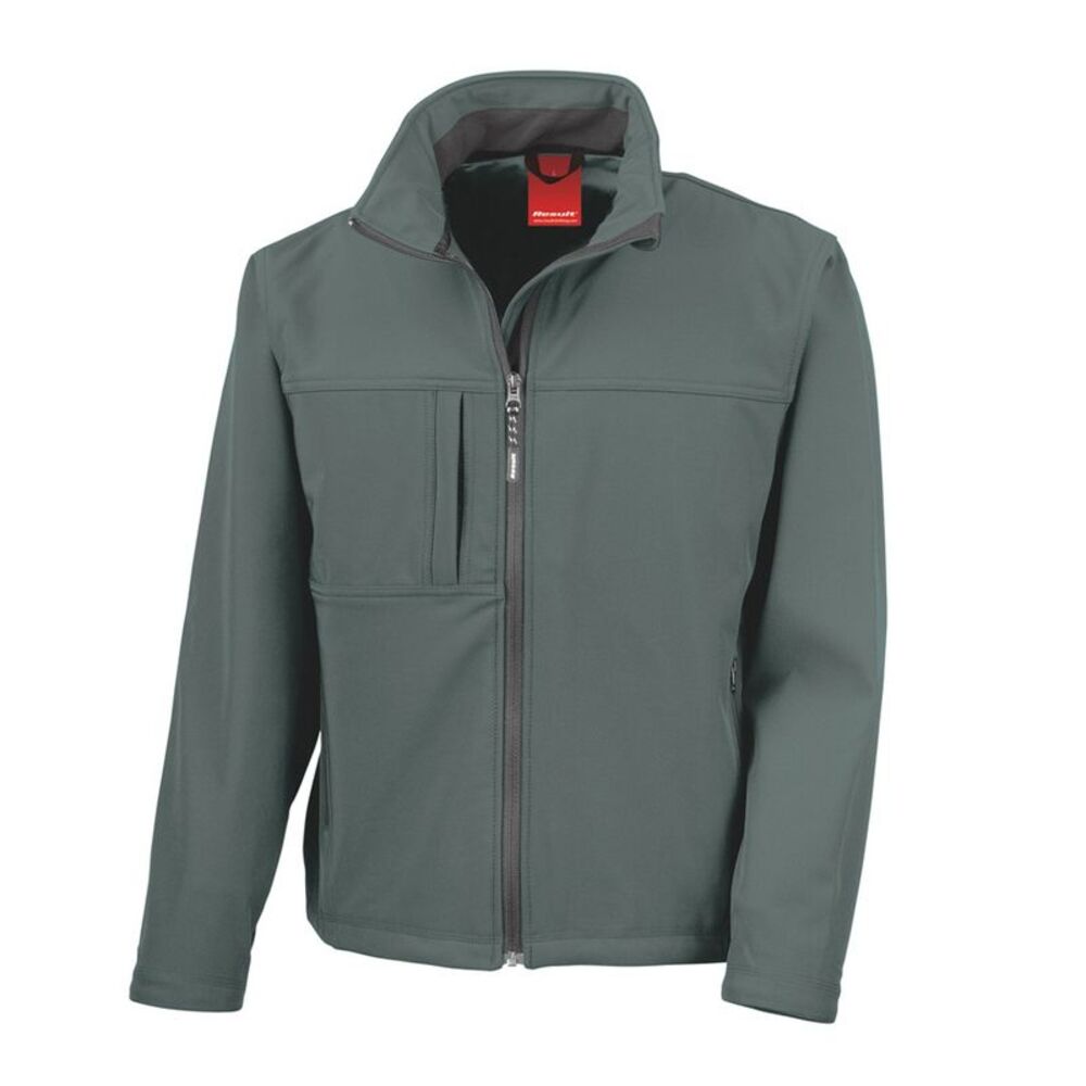 Result Mens Classic Soft Shell Jacket / Gray